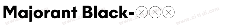 Majorant Black字体转换